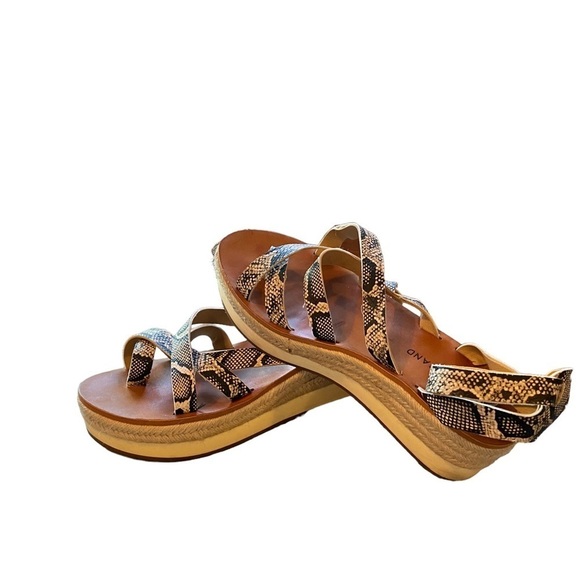 Lucky brand Jakina platform snakeskin sandals - Picture 9 of 10